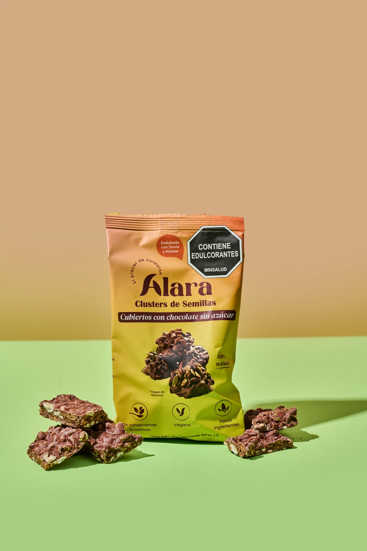 Snack de semillas de calabaza linaza y girasol sin azúcar Alara Saludable Colombia