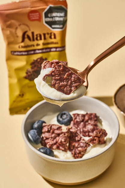 Semillas cubiertas de chocolate sin azúcar sin conservantes Alara Colombia