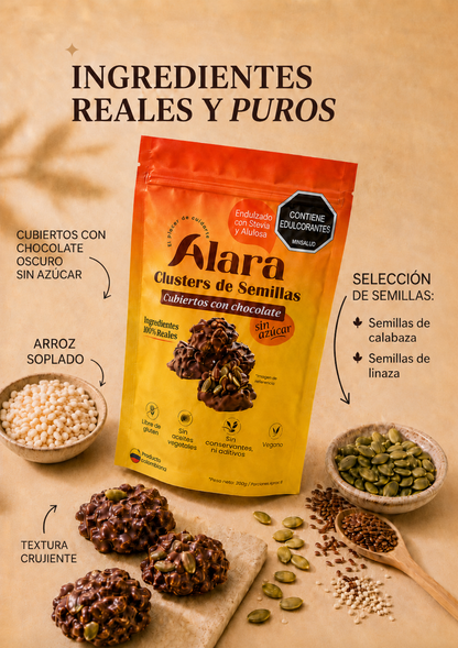clusters de semillas sin azúcar x 200g | Alara saludable