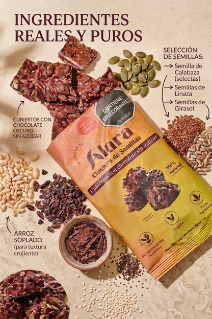 clusters de semillas sin azúcar x 6 | Alara saludable
