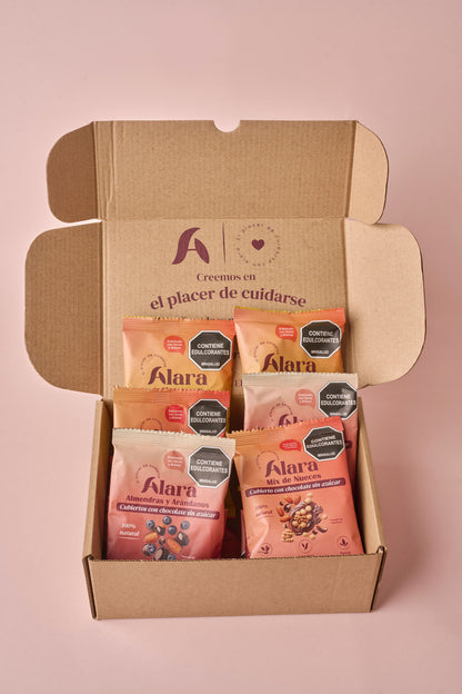 4 sabores de snacks saludables sin azúcar Alara Saludable Colombia